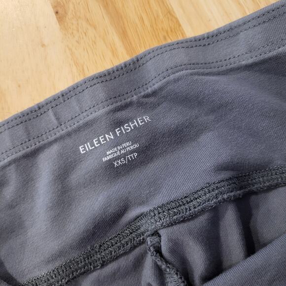 Eileen Fisher XXS Gray Leggings Wide Waistband Pockets 22" Waist before stretch - Picture 3 of 6